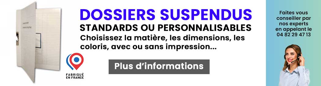 dossiers suspendus personnalisables