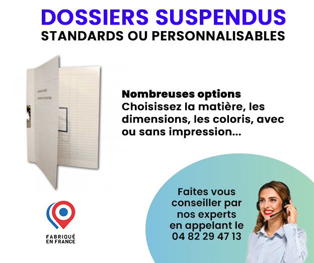 fabricant dossiers surspendus