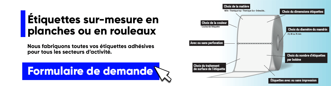 Etiquettes adhésives sur-mesure