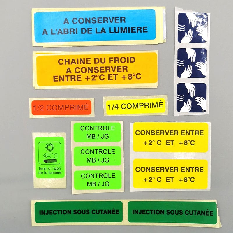 Rouleau d'étiquettes personnalisables sur mesure