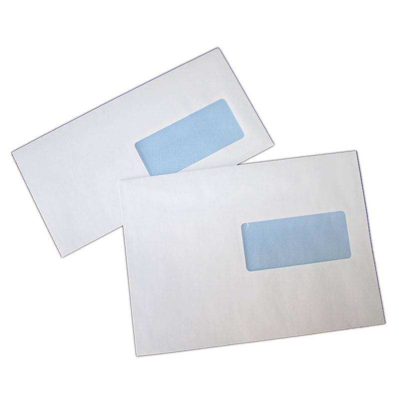 Enveloppes mécanisables avec patte auto adhésive