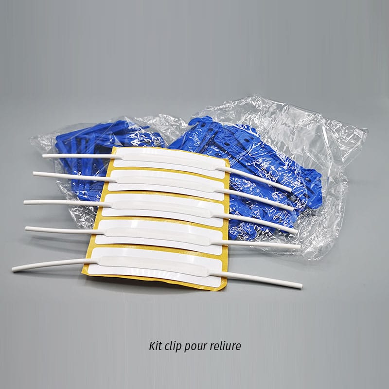 Clips reliures plastiques