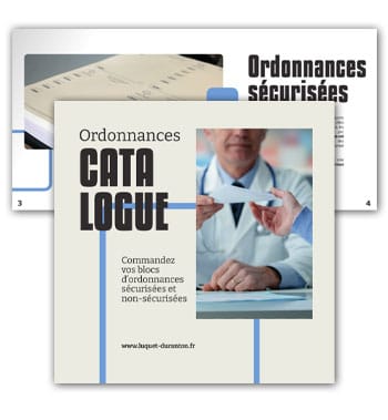 Catalogue blocs d'ordonnances