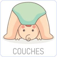 Couches pour les crèches