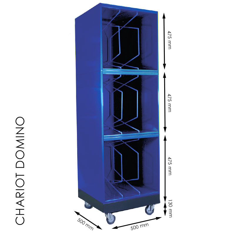Chariot blocs Domino