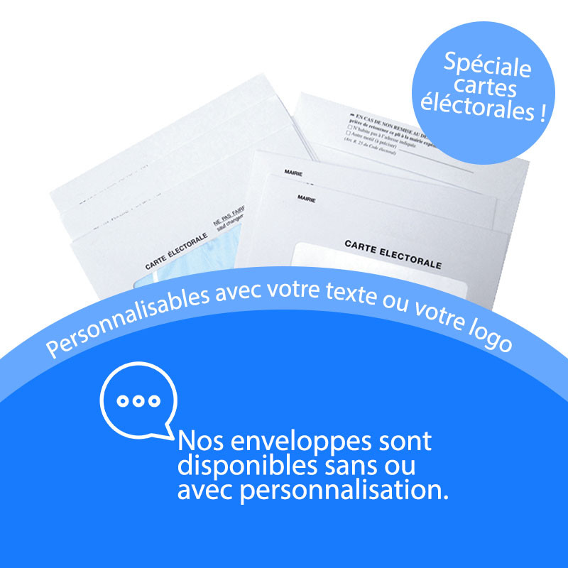 Enveloppes cartes éléctorales