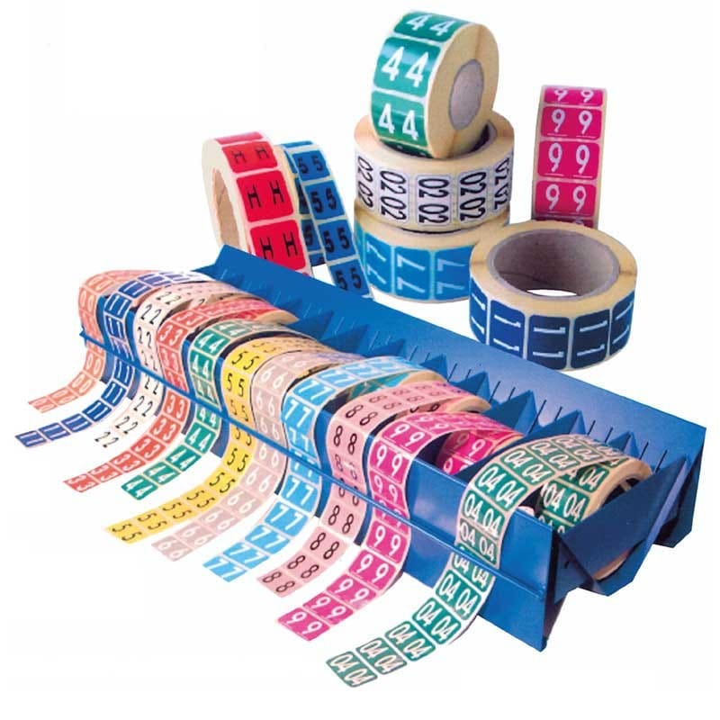 Étiquettes adhésives couleurs