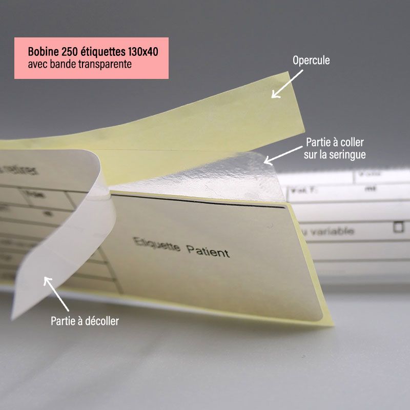Étiquettes pousse seringues Solugraph