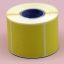 Bobine 400 étiquettes Vélin enlevables jaune 40x40 mm