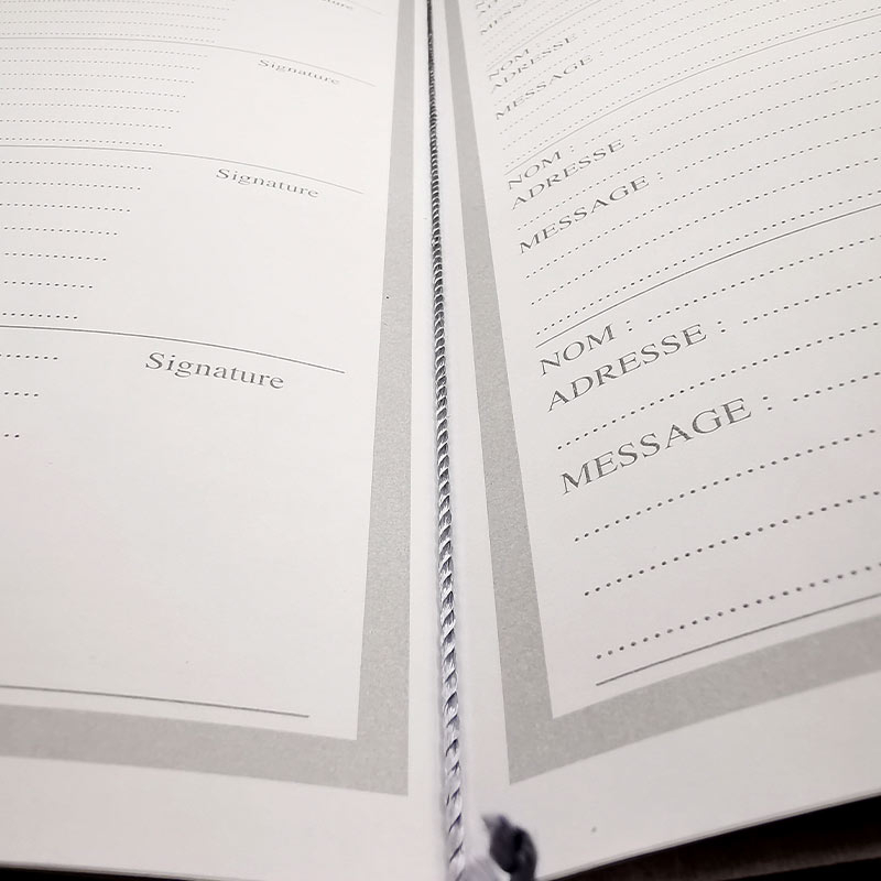 Registre des condoléances