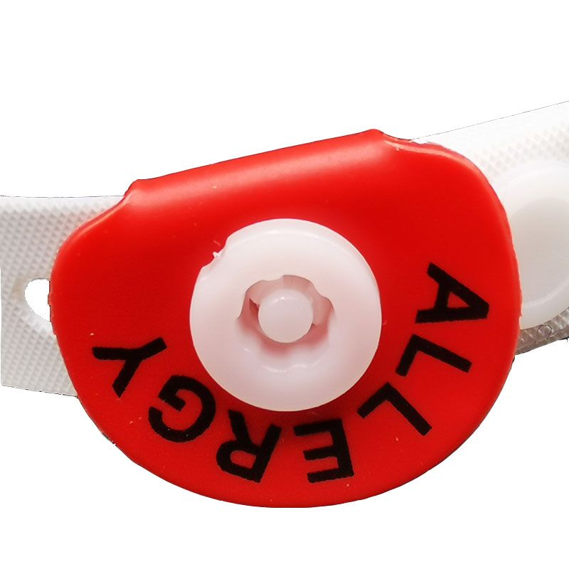 Clip pour bracelet patient alerte allergie