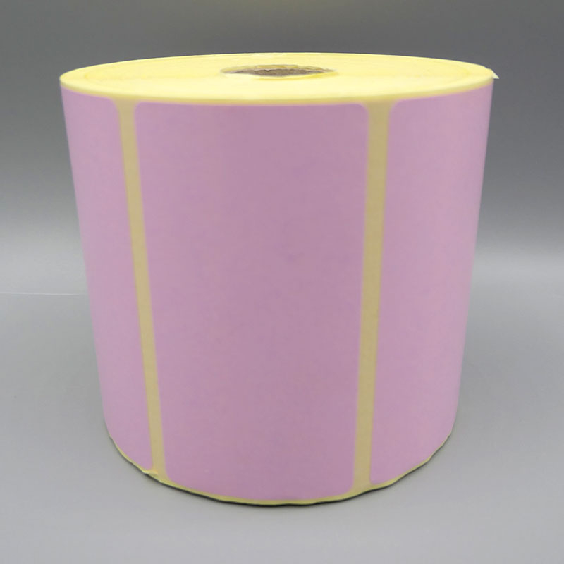 Bobine 1300 étiquettes 92x48 mm vélin rose