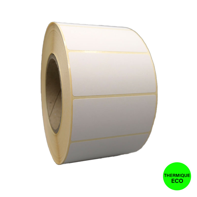 Bobine 2300 étiquettes 75x35 mm Thermique ECO