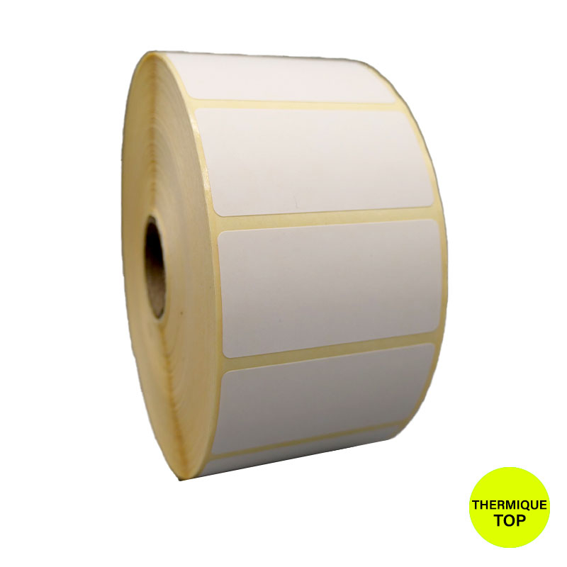 Bobine 2580 étiquettes 51x25 mm Thermique TOP