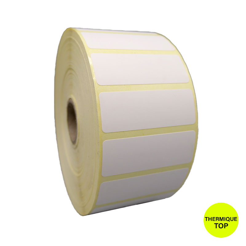 Bobine 3500 étiquettes 50x17 mm thermique TOP