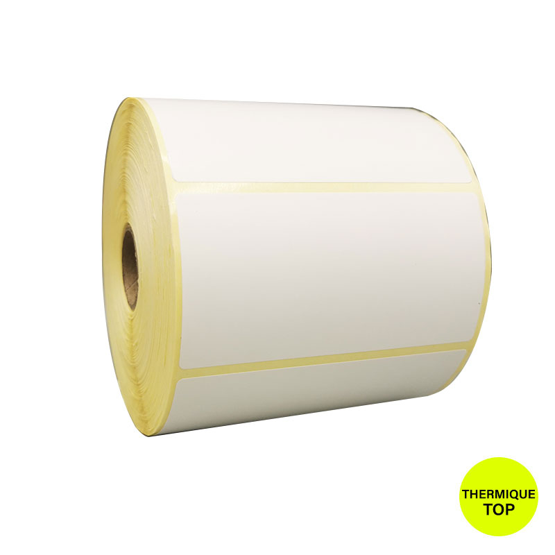 Bobine 1300 étiquettes 100x50 mm thermique TOP