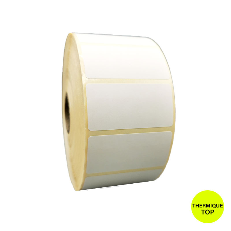 Bobine 2580 étiquettes 50.8x25.4 mm thermique TOP