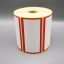 Bobine 1200 étiquettes 100x50 mm vélin cadre rouge