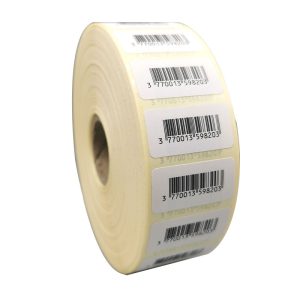 Bobine 3000 étiquettes code barre 30x15 mm