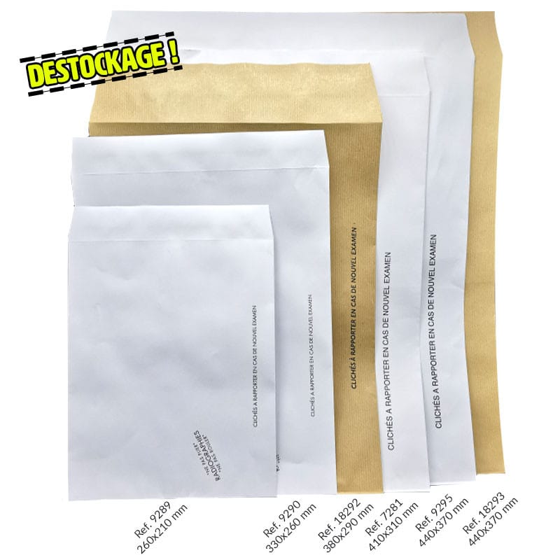 Pochettes radiologie avec ou sans impression