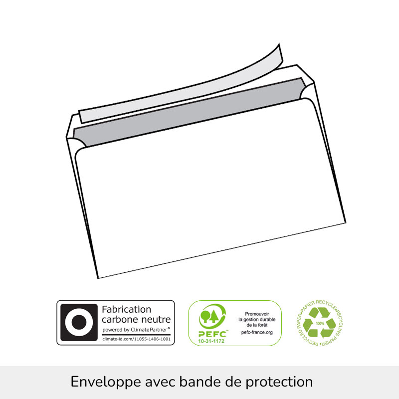 Enveloppes avec bandes de protection - gamme standard