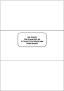 Planches A4 de 3 étiquettes 210x99 mm