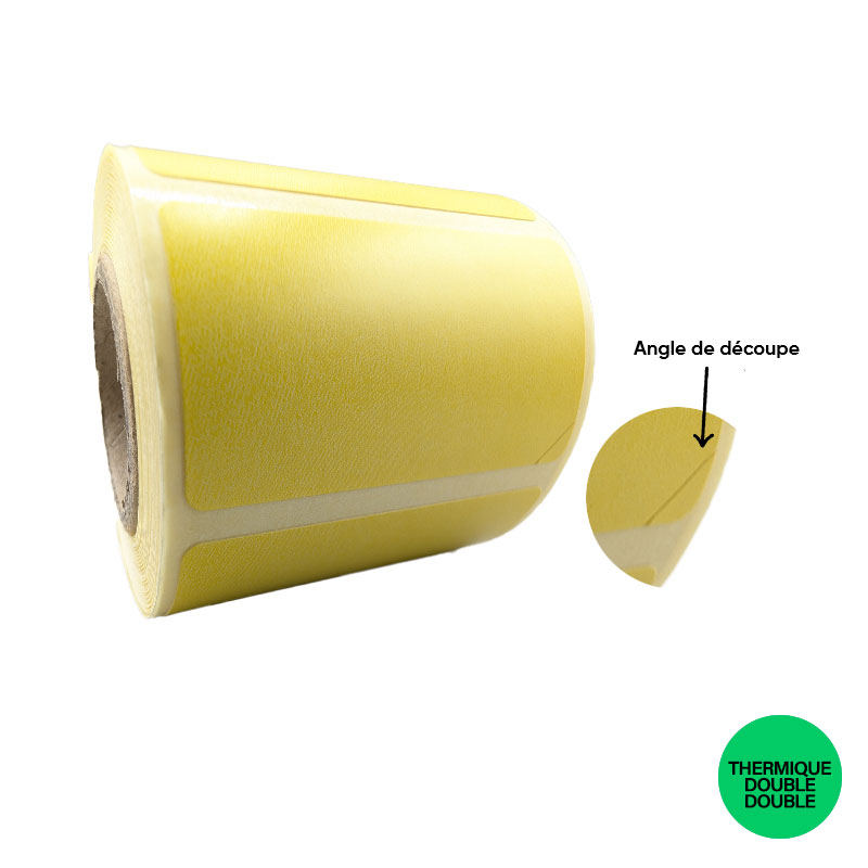 Bobine 200 étiquettes thermique TOP 50x25 mm double enduction