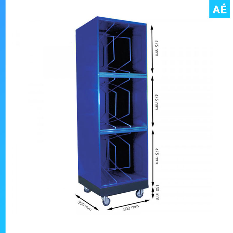 Chariot pour le classement et le rangement dominos encastrables