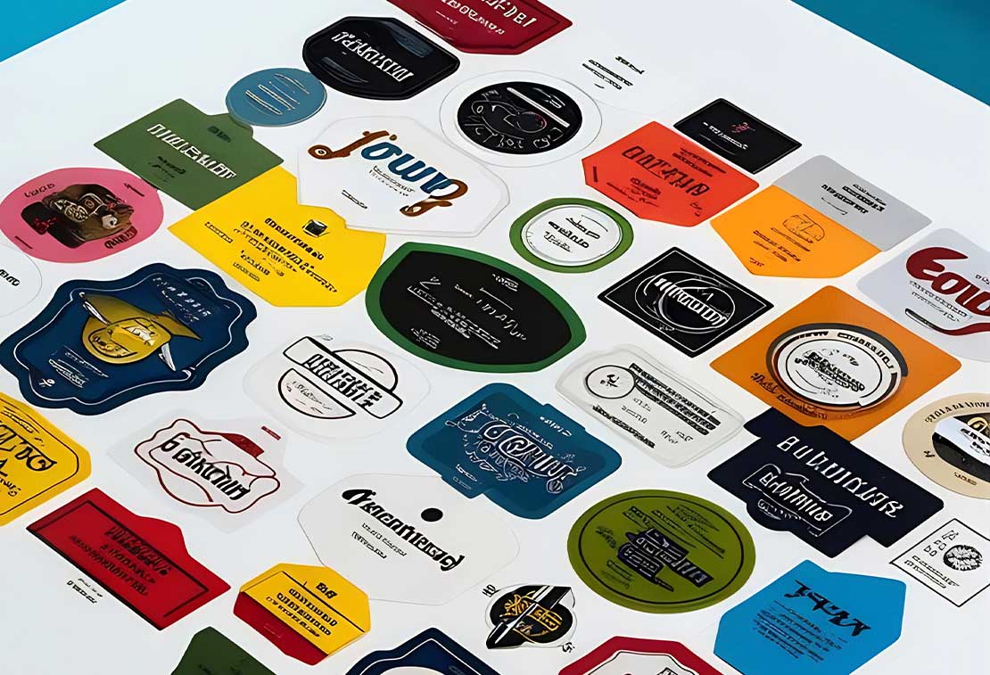 planches et rouleaux étiquettes adhésives personnalisées
