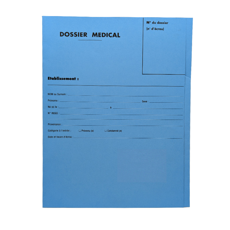 chemises papier personnalisables